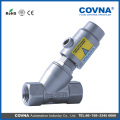 Y type stainless steel SS304 pneumatic angle seat valve